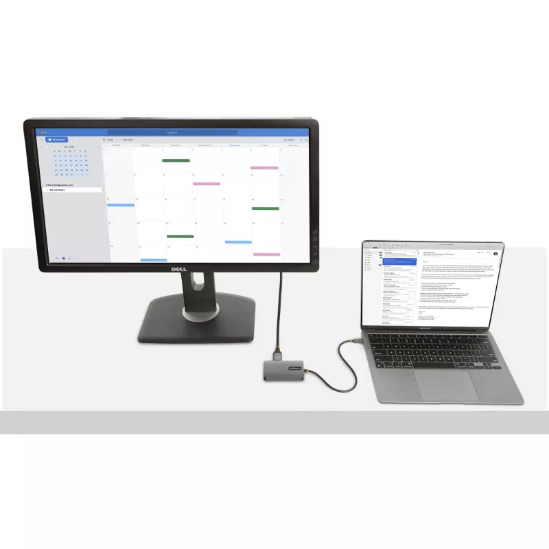 StarTech.com USB-C-videoadapter, USB-C naar HDMI DVI VGA-adapter, tot 4K 60Hz, aluminium, multiport-videodisplayadapter, Thunderbolt 3/4-compatibel, USB Type-C-reisadapter