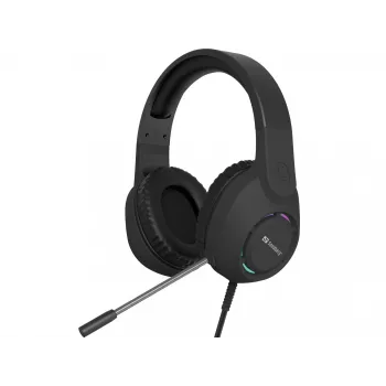 Headset SANDBERG BossBlaster USB — bedrade gaming-headset, 20–20000 Hz, 2 m kabel, 240 g, zwart