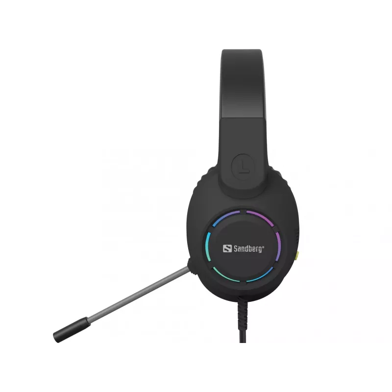 Headset SANDBERG BossBlaster USB — bedrade gaming-headset, 20–20000 Hz, 2 m kabel, 240 g, zwart