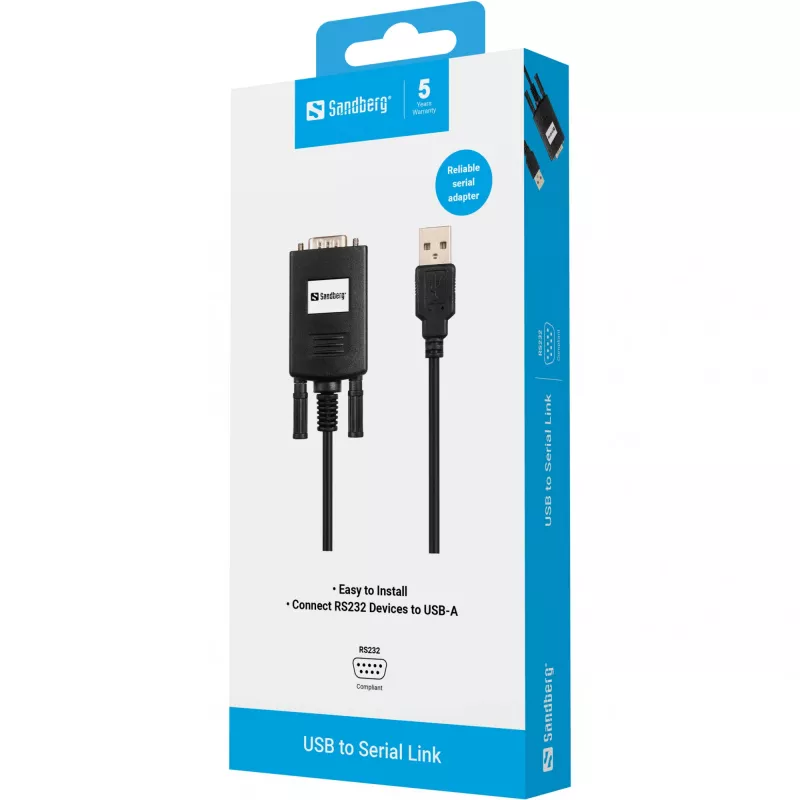 USB naar serieel link Sandberg PL-2303GT