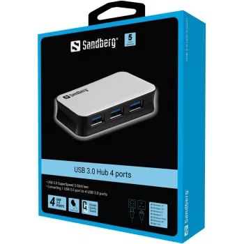 Sandberg USB 3.0 hub 4 poorten
