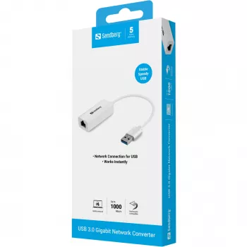 USB-netwerkadapter Sandberg USB3.0 Gigabit-netwerkadapter