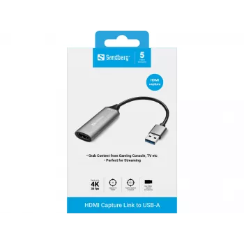 Sandberg HDMI Capture Link naar USB-A
