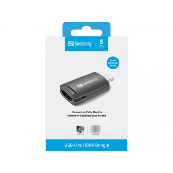 USB-C-naar-HDMI-dongle Sandberg 136-34
