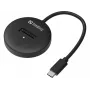 Sandberg USB 3.2 dock voor M.2+NVMe SSD 4 TB zwart