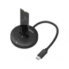 Sandberg USB 3.2 dock voor M.2+NVMe SSD 4 TB zwart