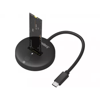 Sandberg USB 3.2 dock voor M.2+NVMe SSD 4 TB zwart