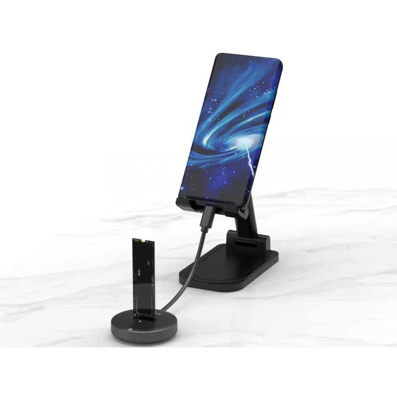 Sandberg USB 3.2 dock voor M.2+NVMe SSD 4 TB zwart