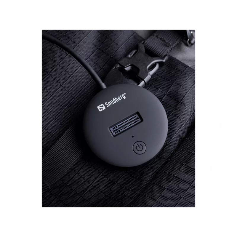 Sandberg USB 3.2 dock voor M.2+NVMe SSD 4 TB zwart