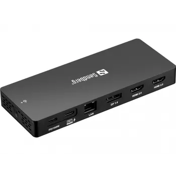 Sandberg USB-C 13in1 DockingStation Pro bedraad USB 3.2 Gen 1 Type-C