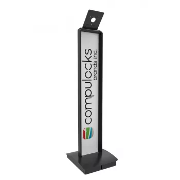 Passieve houder Compulocks VESA brandable bodemstandaard zwart