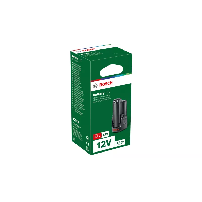 Bosch PBA 12V 2.0 Ah O-B accupack, 12 V 2,0 Ah Li-Ion