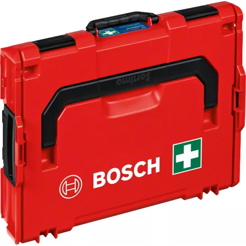 Verbanddoos Bosch 1600A02X2R — DIN-conforme set in L-BOXX 102, rood