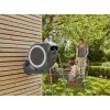 Wandgemonteerde slanghaspel Gardena RollUp Automatic zwart grijs