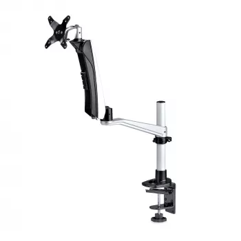 StarTech.com monitor-bureauhouder voor 27 inch 16:9 of 30 inch 21:9 ultrawide-schermen, VESA 75x75/100x100, gereedschapsloze armverstelling, C-klem/bureaudoorvoer, geveerde arm