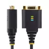 StarTech.com 30cm USB naar nullmodem seriële adapterkabel, COM-behoud, FTDI, USB-A naar DB9 RS232, verwisselbare DB9 moeren/schroeven, Windows/macOS/Linux