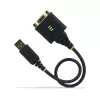 StarTech.com 30cm USB naar nullmodem seriële adapterkabel, COM-behoud, FTDI, USB-A naar DB9 RS232, verwisselbare DB9 moeren/schroeven, Windows/macOS/Linux