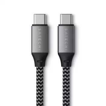 USB-C-naar-USB-C-kabel Satechi ST-TCC2MM — 2 m, zwart/grijs, 0,48 Gbit/s