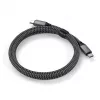 USB-C-naar-USB-C-kabel Satechi ST-TCC2MM — 2 m, zwart/grijs, 0,48 Gbit/s