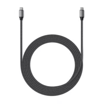 USB-C-naar-USB-C-kabel Satechi ST-TCC2MM — 2 m, zwart/grijs, 0,48 Gbit/s