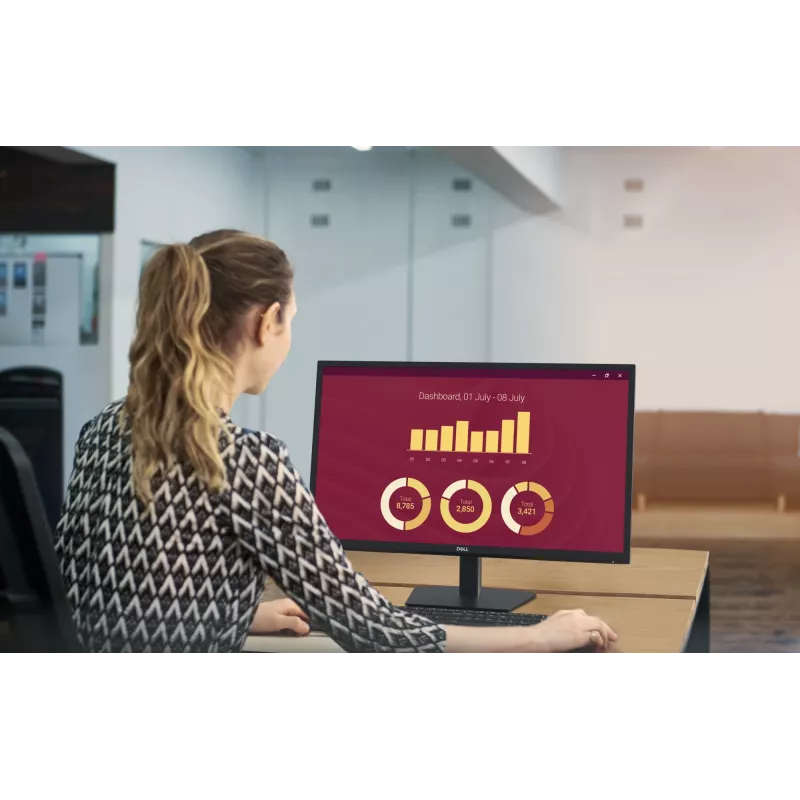 DELL E Series E2725H computermonitor 68,6 cm (27 inch) 1920 x 1080 pixels Full HD LED zwart