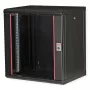 Wandgemonteerd 19 inch rack ROLINE Pro 12U, 600x450 mm, zwart, sleutelslot, IP20