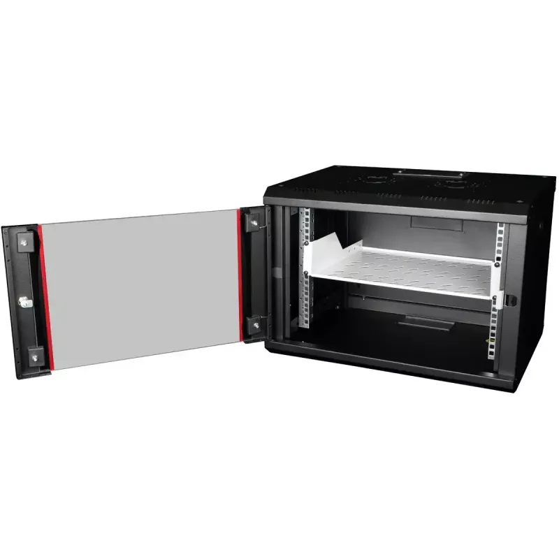 Rackplateau ROLINE 19 inch 2 HE 350 D 25 kg draagvermogen grijs