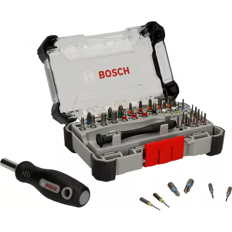 Schroevendraaier-bitset Bosch PB SDB 42-delig — precisie- en standaardbits