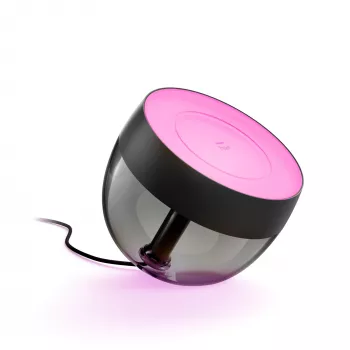 Philips Hue White and Colour Ambience Iris tafellamp, slimme tafellamp, Bluetooth/Zigbee, zwart, LED, metaal, synthetisch, niet-vervangbare lichtbronnen