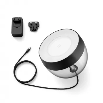 Philips Hue White and Colour Ambience Iris tafellamp, slimme tafellamp, Bluetooth/Zigbee, zwart, LED, metaal, synthetisch, niet-vervangbare lichtbronnen