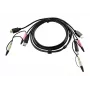 ATEN HDMI KVM-kabel 1,8m, 1.8 m, HDMI, zwart, HDMI, USB A, 2 x 3,5mm, HDMI, USB B, 2 x 3,5mm, stekker