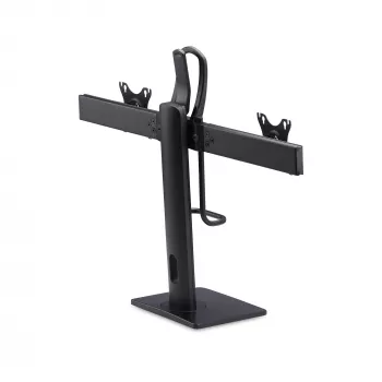 StarTech.com dwarsbalk dual-monitor-tafelstandaard voor twee 27-inch schermen, VESA-houder 75x75/100x100, gereedschapsloze hoogteverstelling, tot 6 kg per display