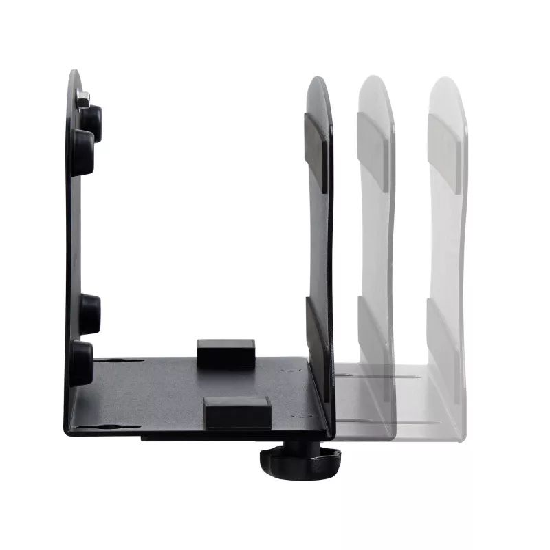 StarTech.com pc-wandhouder, ondersteunt desktopcomputers tot 18 kg, gereedschapsloze verstelling 50–200 mm, robuuste wandhouder/plateau voor pc-behuizing/tower