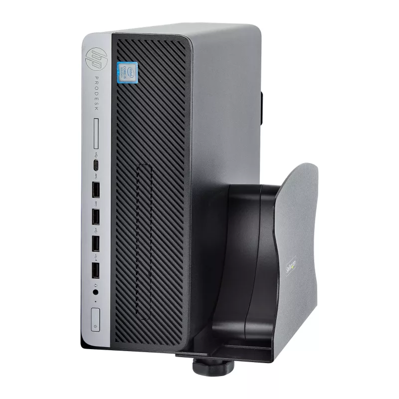 StarTech.com pc-wandhouder, ondersteunt desktopcomputers tot 18 kg, gereedschapsloze verstelling 50–200 mm, robuuste wandhouder/plateau voor pc-behuizing/tower