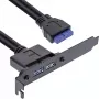 InLine slotbeugel 2x USB 3.0 A-bus / interne moederbordstekker 0,5 m