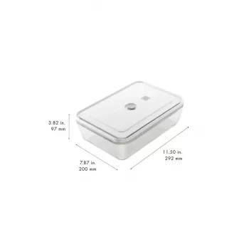 Universele glazen bewaarbak ZWILLING FRESH & SAVE rechthoekig 2,85 L, magnetronbestendig, afneembaar deksel