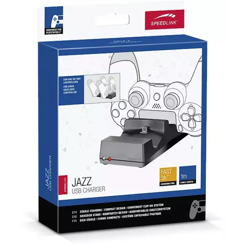 Speedlink JAZZ USB-oplader voor PS4-controllers, zwart