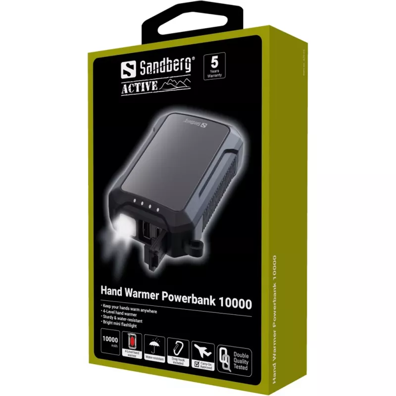 Draagbare powerbank Sandberg handwarmer 10000 mAh