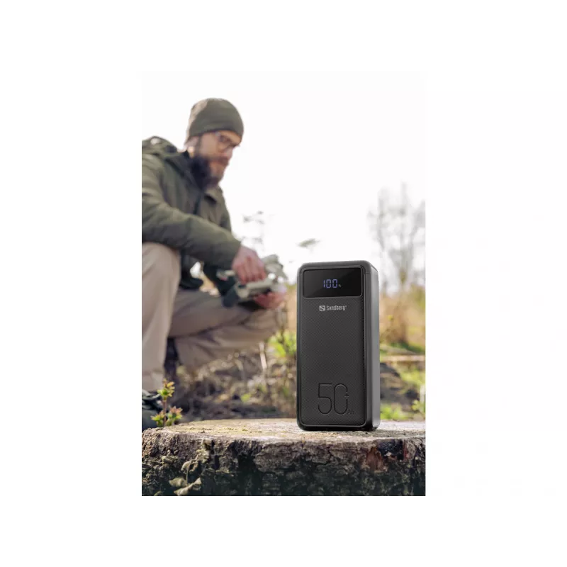 Draagbare powerbank Sandberg USB-C PD 130W 50000mAh
