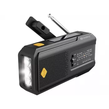 Sandberg Survivor Radio All-in-1 2000, draagbaar, AM, FM, 87–180 MHz, 520–1710 kHz, 3 W, analoog