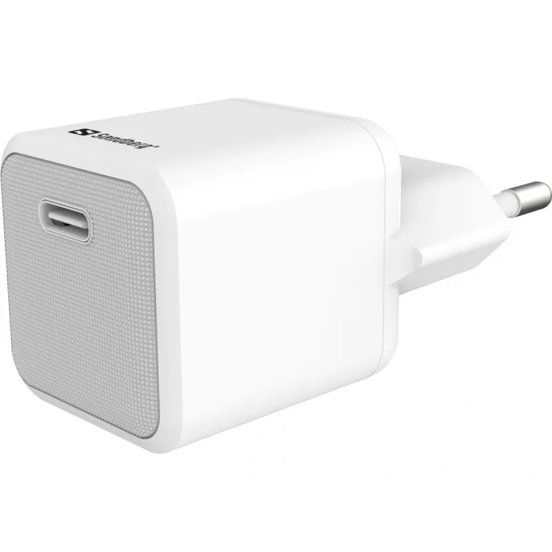 AC-lader Sandberg 20W USB-C + Lightning 1M snelladen wit