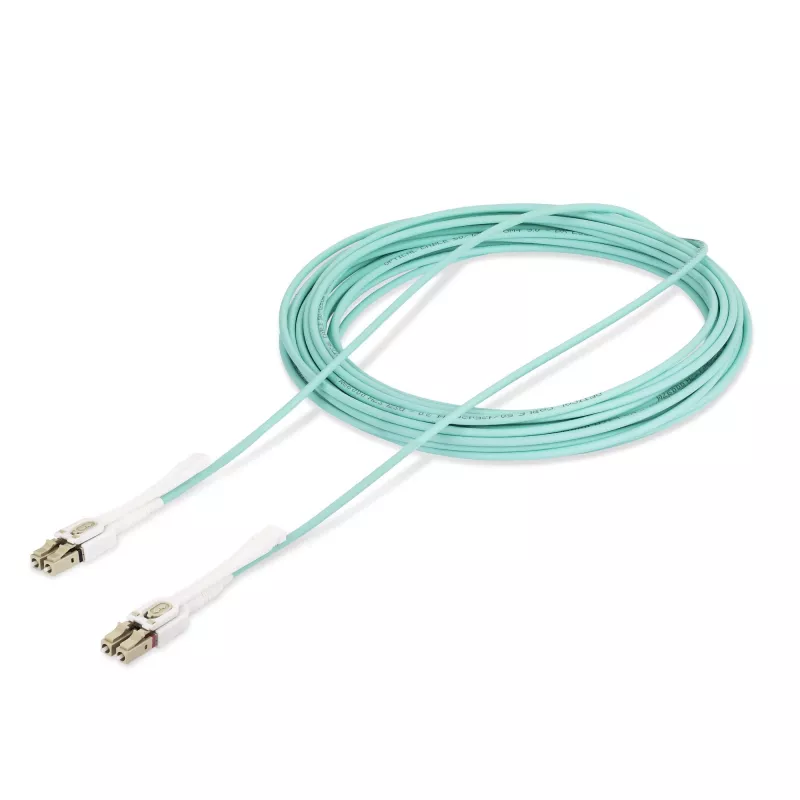 StarTech.com 10m (32.8ft) LC naar LC (UPC) OM4 multimode glasvezelkabel met push-pull lussen, 50/125µm, 100G, buigingsongevoelig, lage invoegdemping – LSZH glasvezel jumperkabel