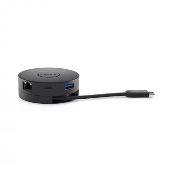 DELL DA300 bedraad USB 3.2 Gen 2 (3.1 Gen 2) Type-C zwart