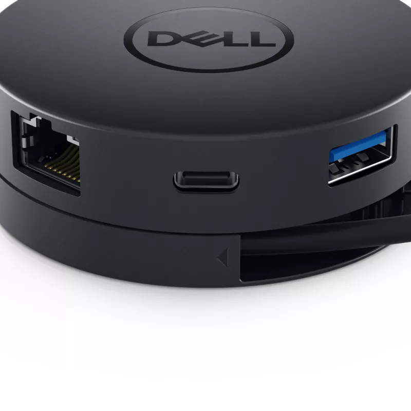 DELL DA300 bedraad USB 3.2 Gen 2 (3.1 Gen 2) Type-C zwart