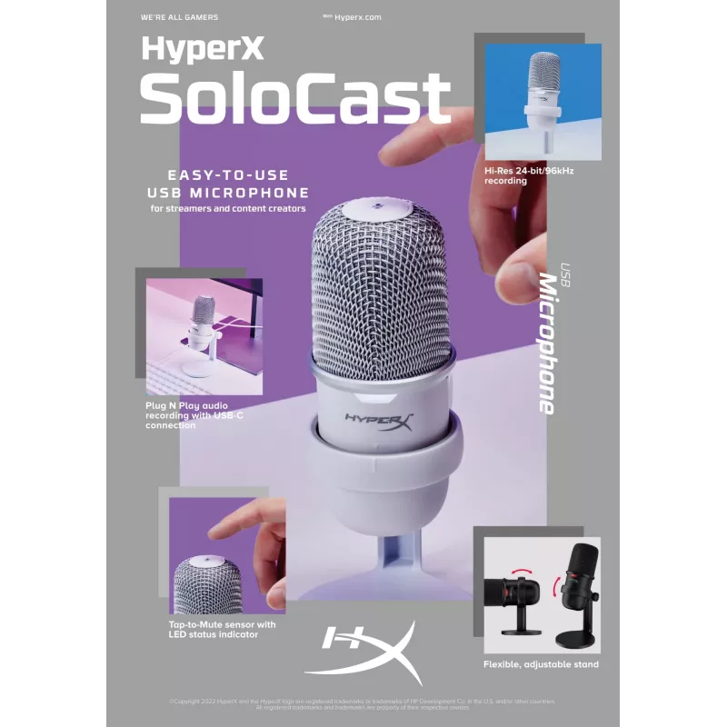 HyperX SoloCast - USB-microfoon (zwart)