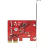 StarTech.com SATA PCIe-kaart - 4 poorts PCIe SATA-uitbreidingskaart - 6 Gbit/s - low-profile-beugel - gestapelde SATA-aansluitingen - ASM1164 non-RAID - PCI Express naar SATA-converter
