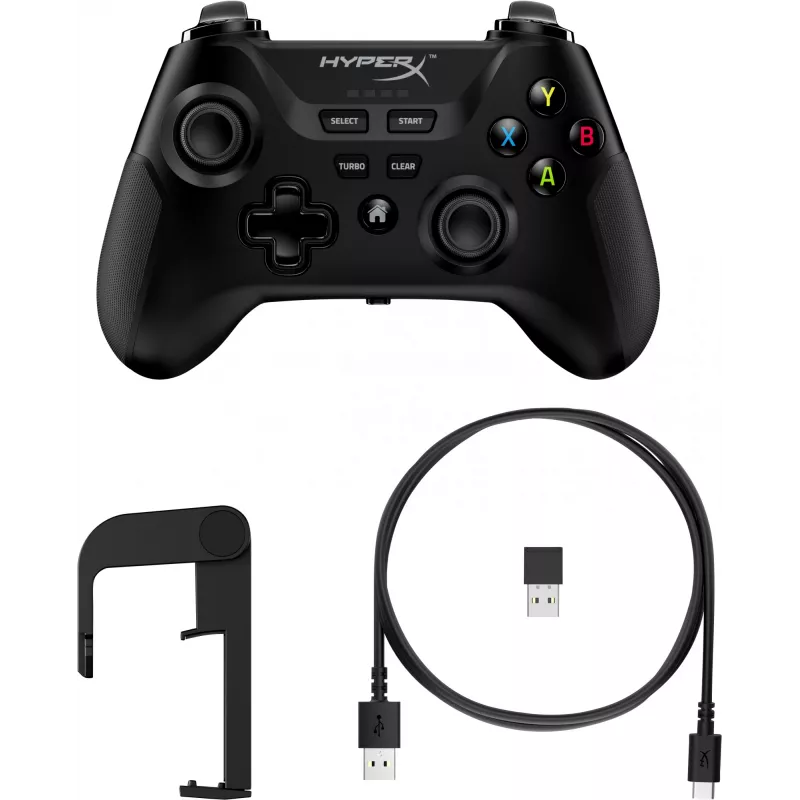 HyperX Clutch – draadloze gaming-controller (zwart) – mobiele apparaten/pc