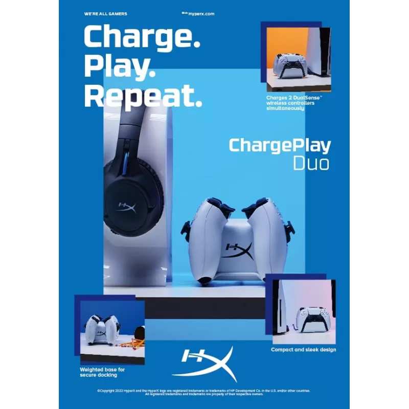 HyperX ChargePlay Duo - controller-oplaadstation voor PS5