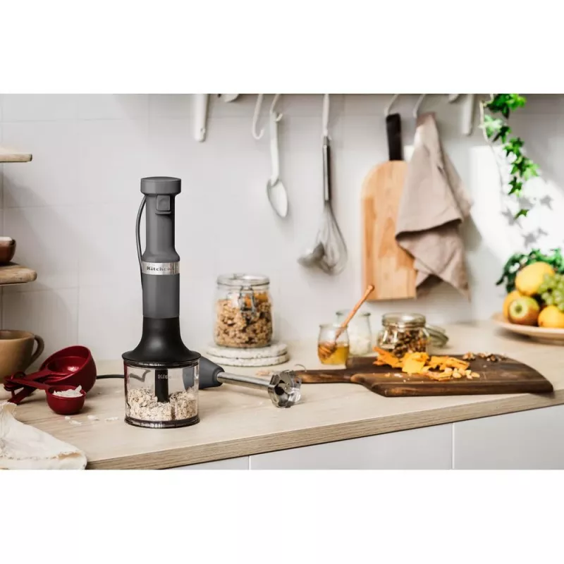 KitchenAid 5KHBV83EDG 1 L staafmixer 180 W grijs