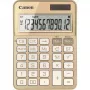 Tafelrekenmachine Canon KS-125KB met 12-cijferig display, belastingfuncties, batterij/zonne-energie, goud